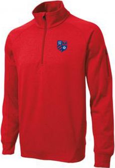 Sport-Tek Tech Fleece 1/4-Zip Pullover, True Red